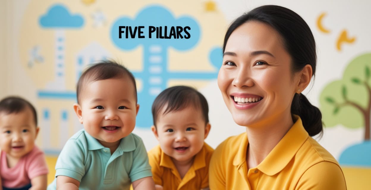 Five Pillars for Infants, Families, and Singapore