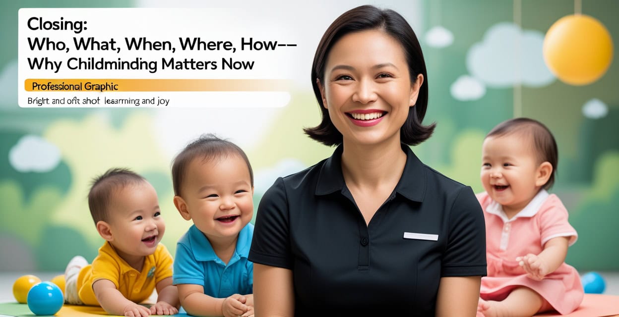 Closing: Who, what, when, where, how—why childminding matters now
