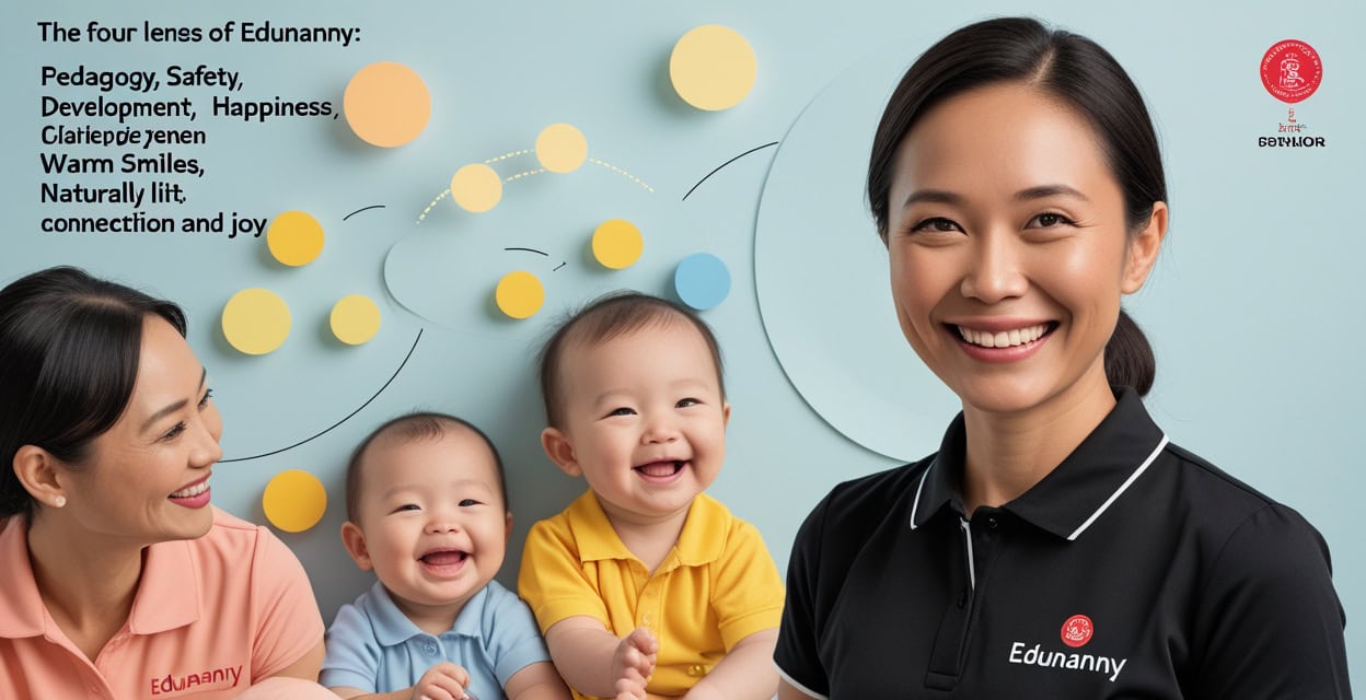 The Four Lenses of EduNanny: Pedagogy, Safety, Development, and Happiness